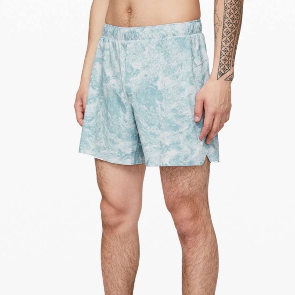 Lululemon Surge Short 6” *Liner SubCelsius Dawn Blue Chambray Size Large